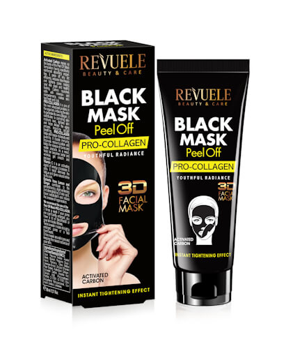 Revuele black mask peel off pro collagen Revuele black mask peel off pro collagen