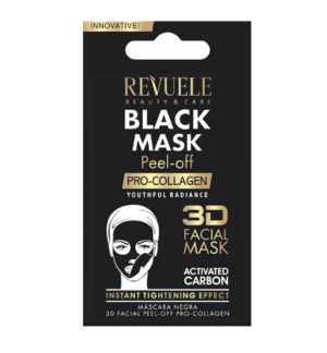 Revuele sachet peel off black mask 3D pro collagen 15 ml