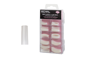 Royal Kunstnagels Tips 80 salon manicure French Square