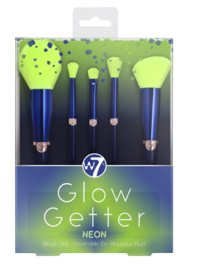 W7 Glow Getter Neon Makeup Brush Set