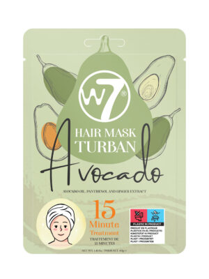 W7 Hair Mask Turban - Avocado