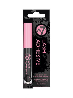 W7 Lash adhesive latex free eyelash glue black