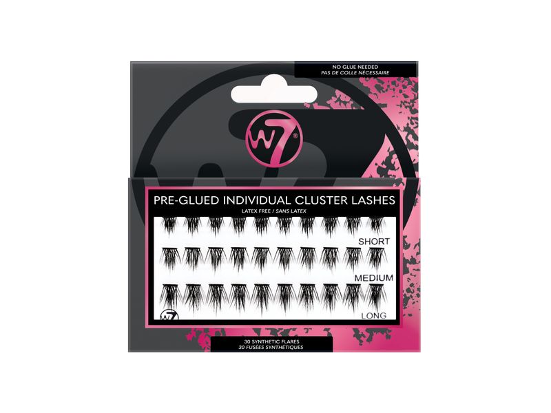 W7 pre-glued individual cluster lashes