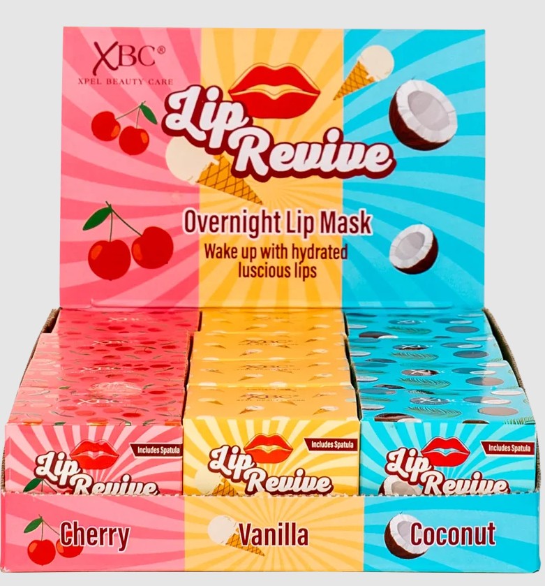 XBC Lip revive overnight lip mask - Cherry, Vanilla, Coconut