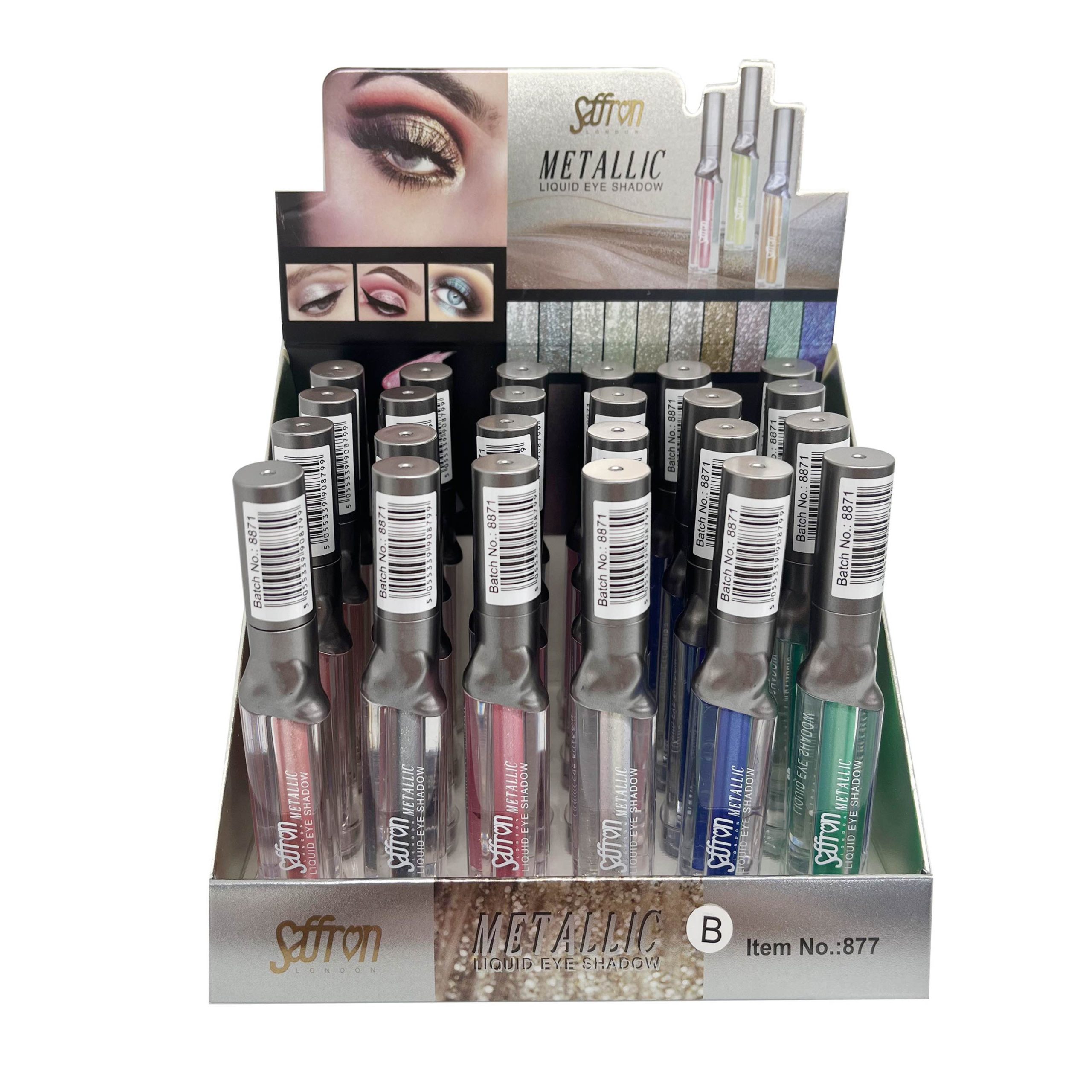 877 Metallic Liquid Eyeshadow Tray B