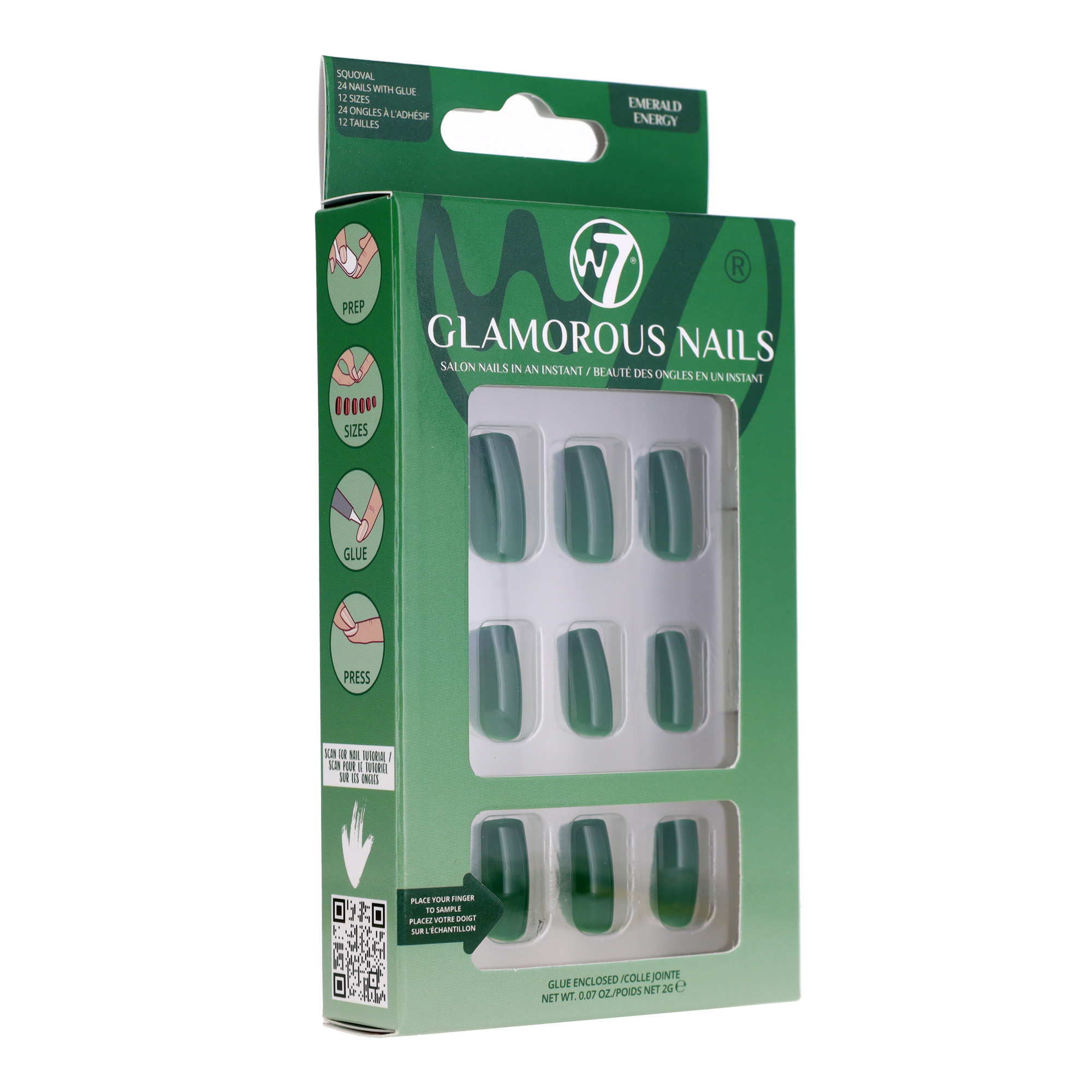 Glamorous Nails Emerald Energy side