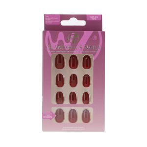 W7 Glamorous Nails - Deep Red Wine (12)