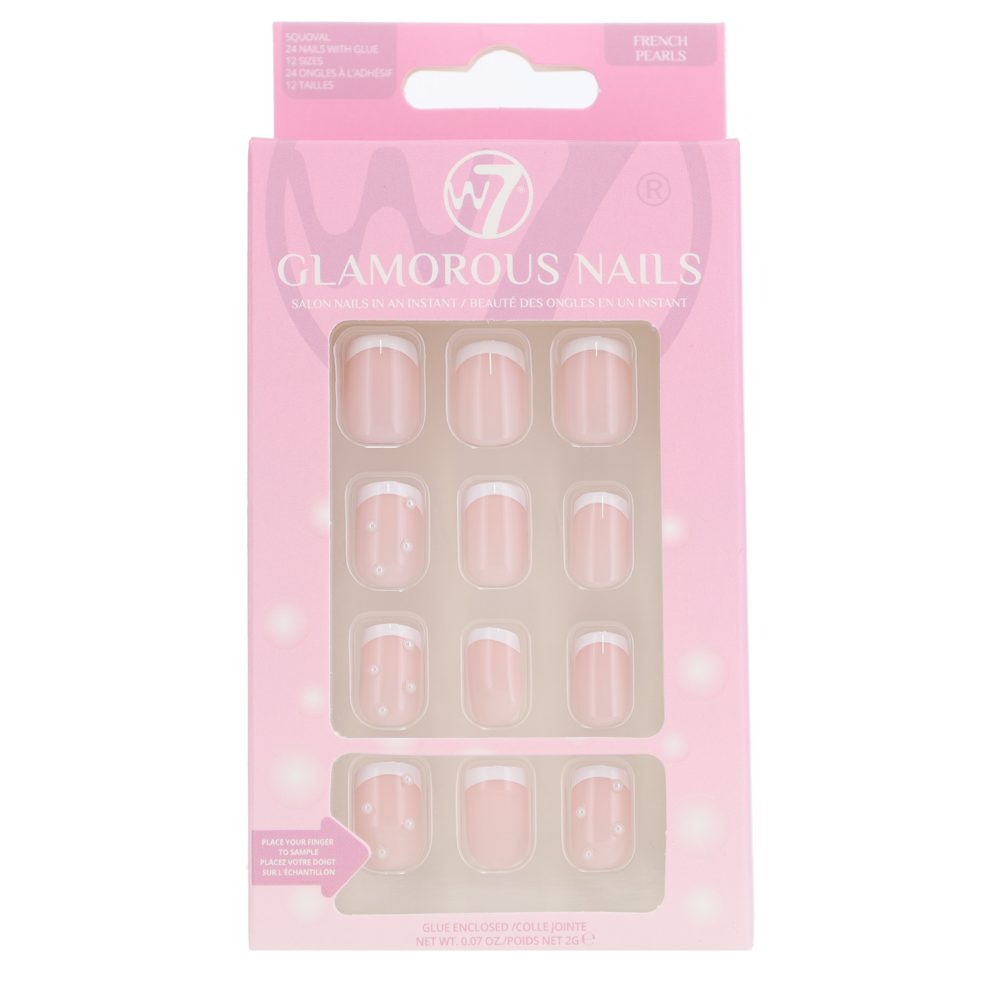 Glamourous Nails French Pearls Front