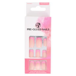 W7 Pre-glued Nails - Pink French (12)